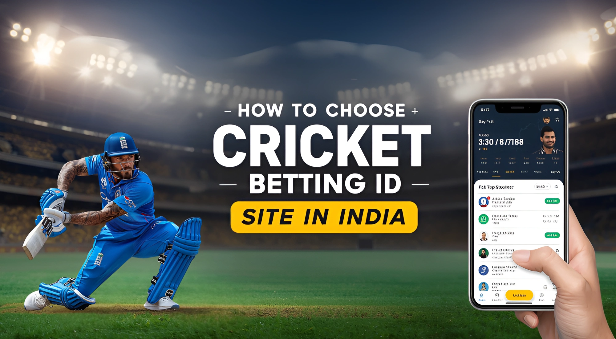 How To Choose The Best Cricket Betting ID Site In India